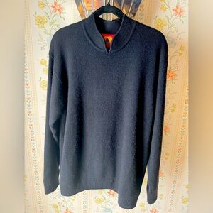 Shanghai Tang black cashmere & silk sweater